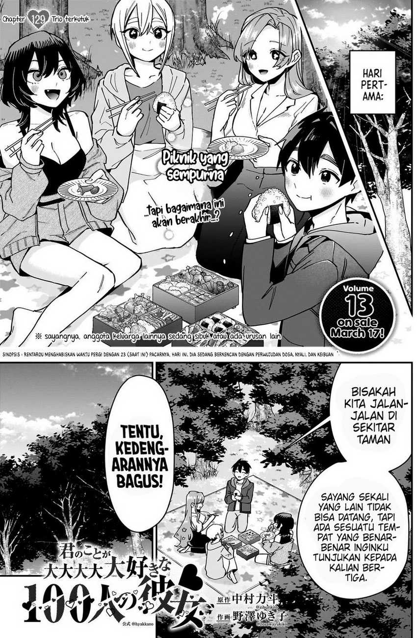 Kimi no Koto ga Dai Dai Dai Dai Daisuki na 100-ri no Kanojo Chapter 129 Bahasa Indonesia